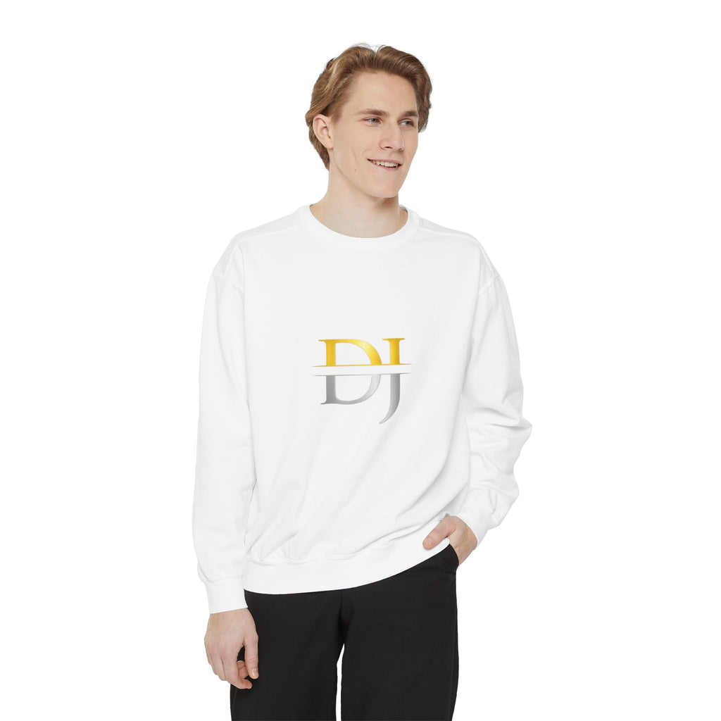 Monogram DJ Crewneck Sweatshirt — Gold & Silver Initials