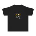 Youth Tee — Stylized DJ Logo Black Graphic Shirt