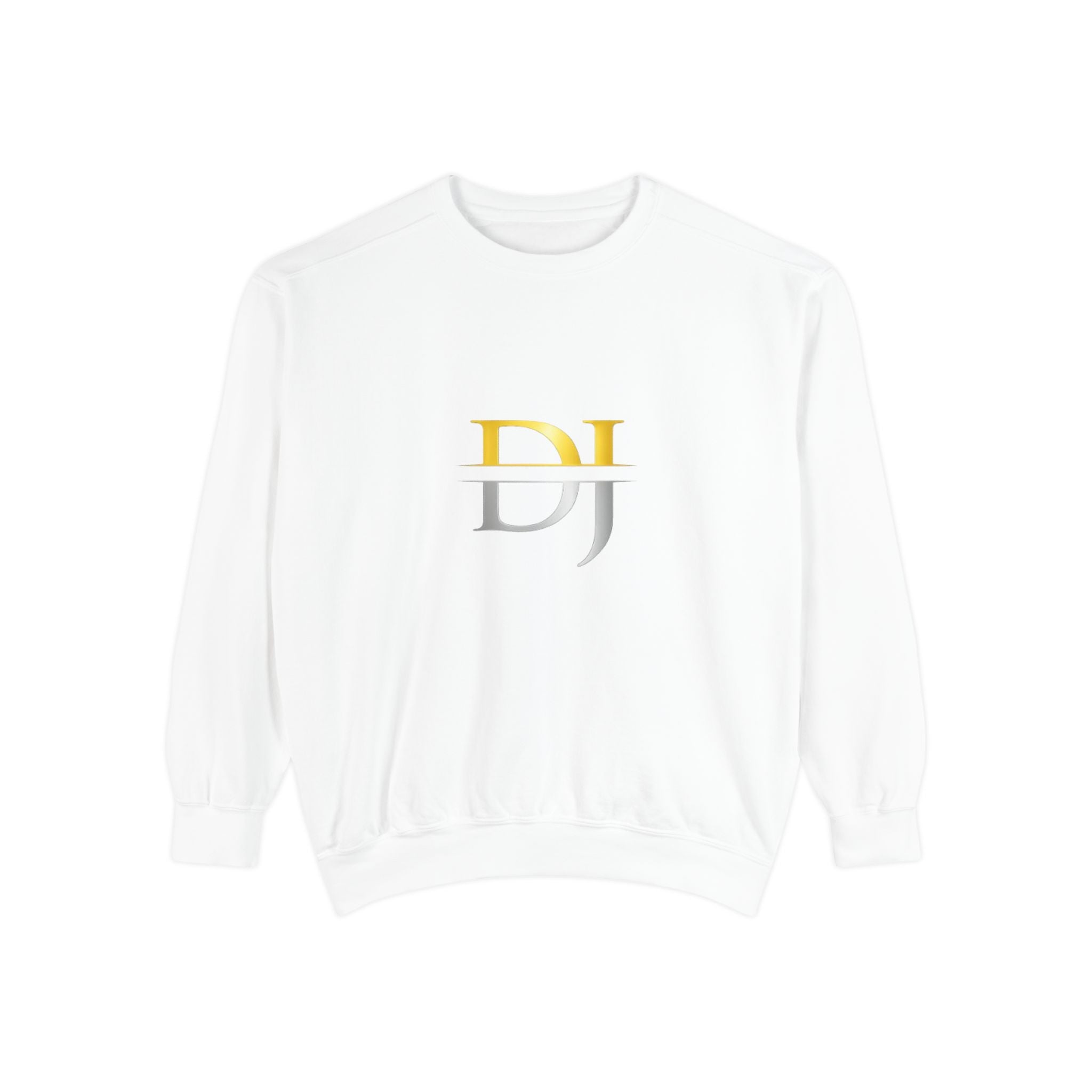 Monogram DJ Crewneck Sweatshirt — Gold & Silver Initials