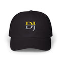 Embroidered 'DJ' Classic Dad Cap - Vintage Two-Tone Logo Hat