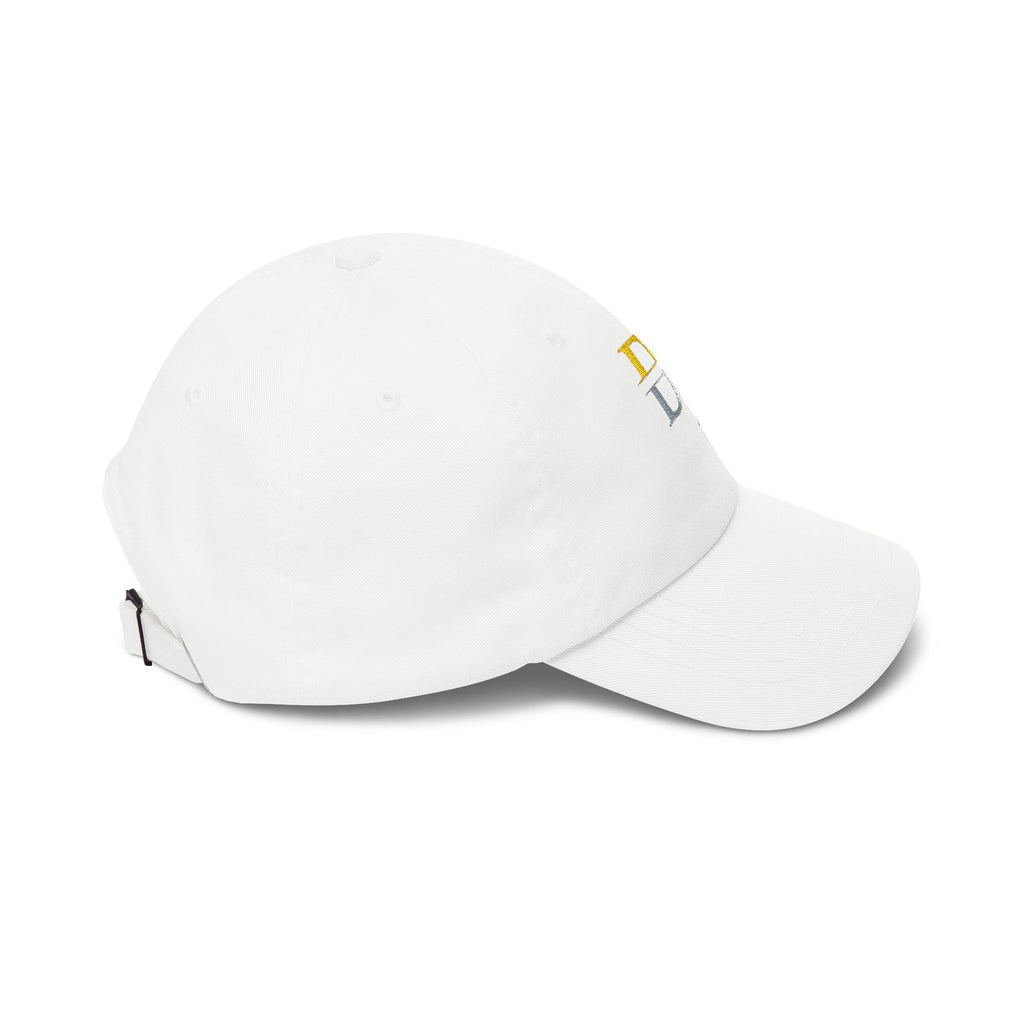 Embroidered 'DJ' Classic Dad Cap - Vintage Two-Tone Logo Hat