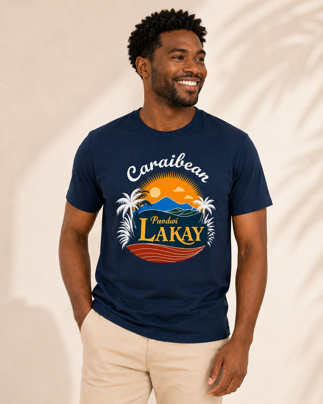 T-shirt Caribbean Pwodwi Laky